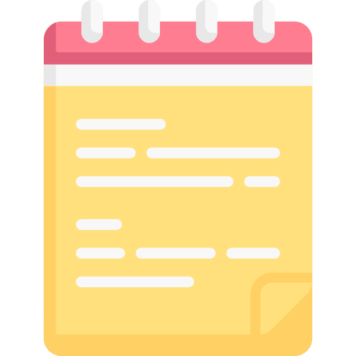 Notes education paper document icon