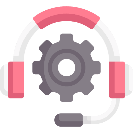 Settings microphone client support customer service icon