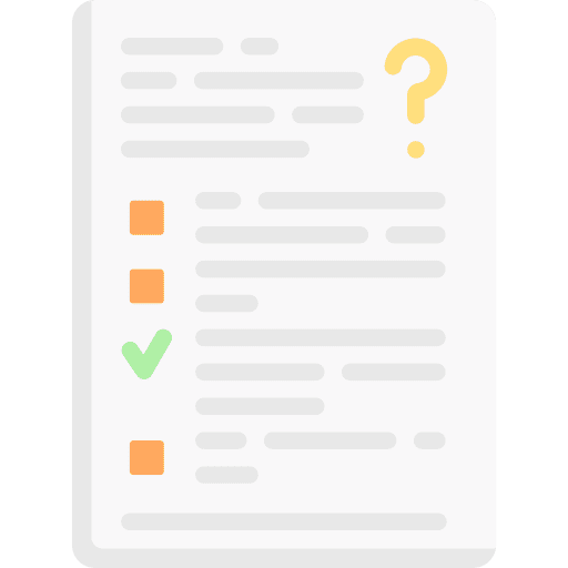Survey answer document survey icon