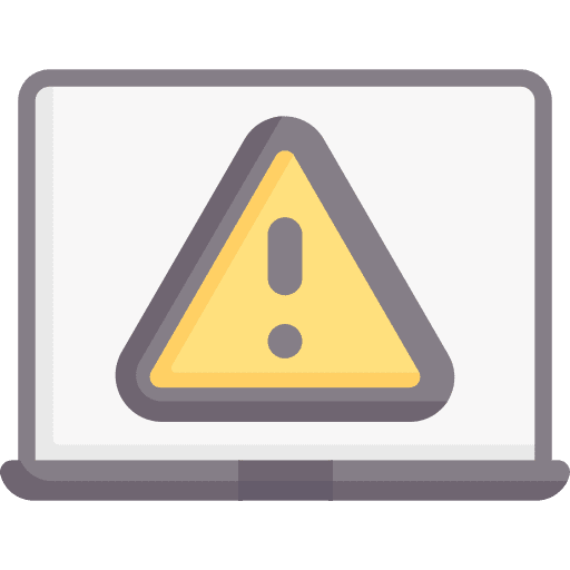 Attention computing security ui icon
