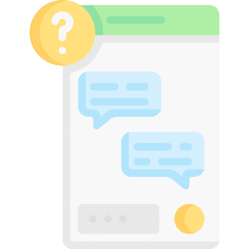 Chat browser web communications icon