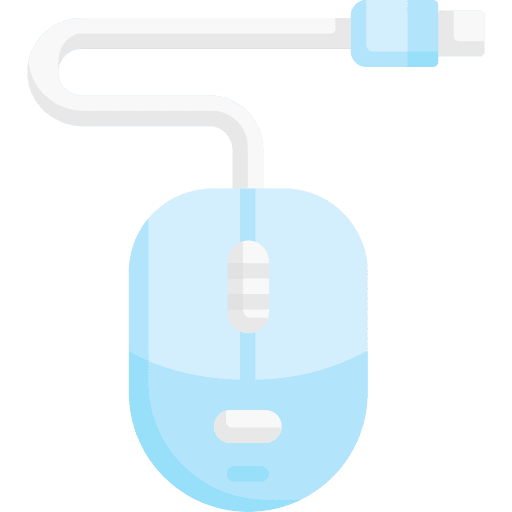 Computer mouse technological electronic clicker icon