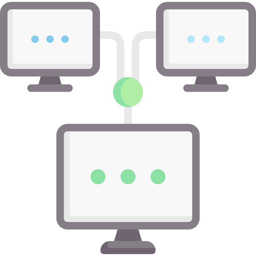 Networking computer computing monitor icon