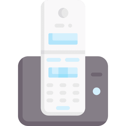 Phone communications electronics cordless icon