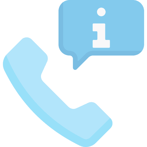 Service call telephone service call info icon