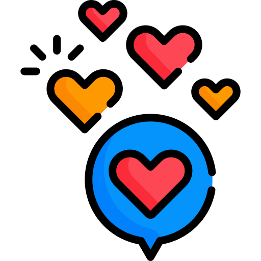 Give heart affection give social media icon