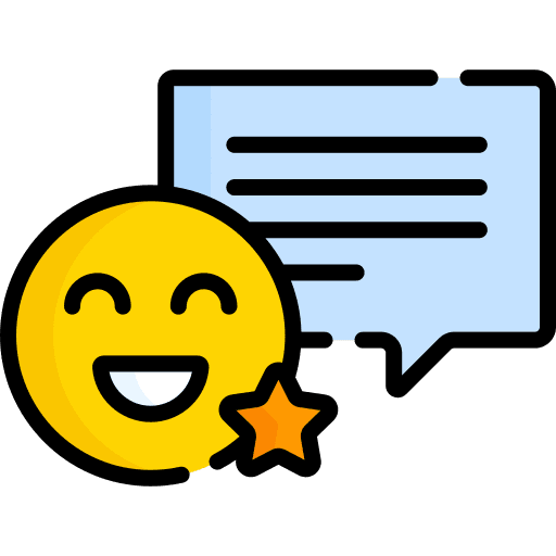 Happy communications rating like icon