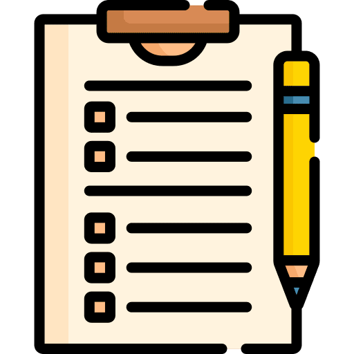 Questionnaire pen marketing survey icon