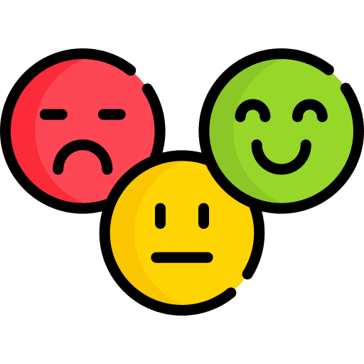 Reaction communications emotion feedback icon