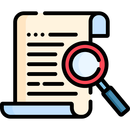 Reviews preview investigation loupe icon