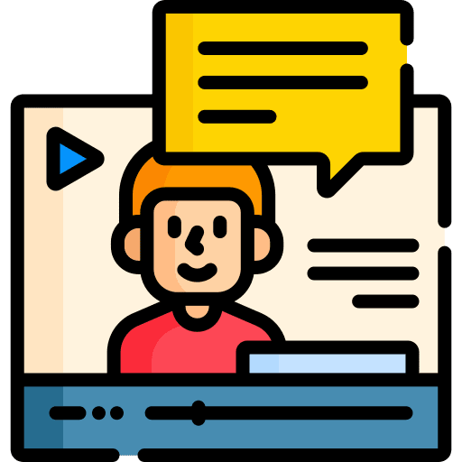 Video browser website video icon