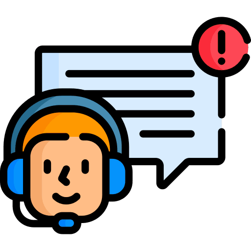 Customer service avatar headphones communications icon