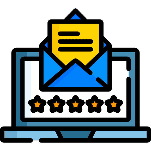 Email mail review star icon