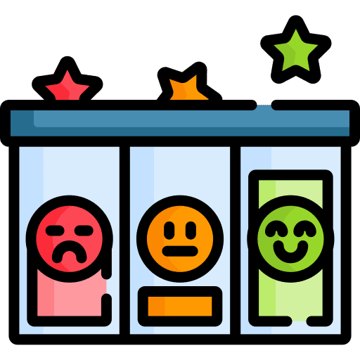 Feedback happy emoticon cross mark icon