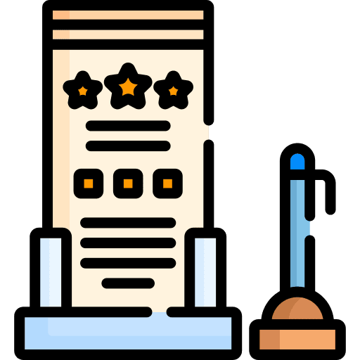 Form checklist marketing customer satisfaction icon