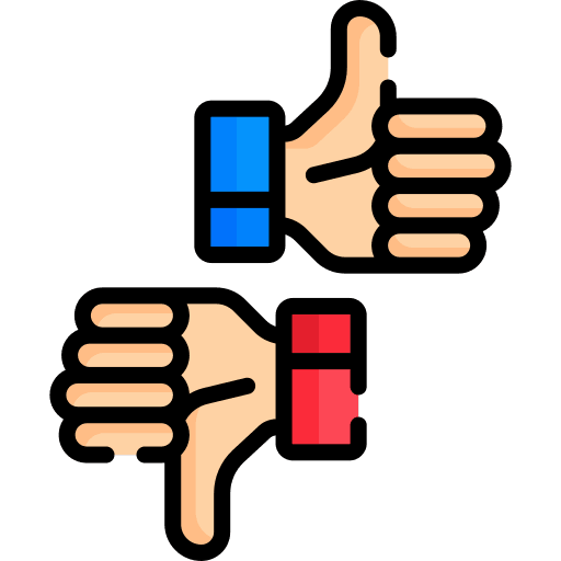 Like thumb down rating dislike icon