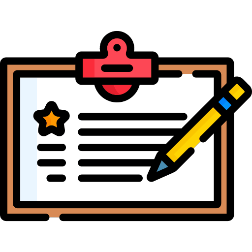 Writing rate customer review icon