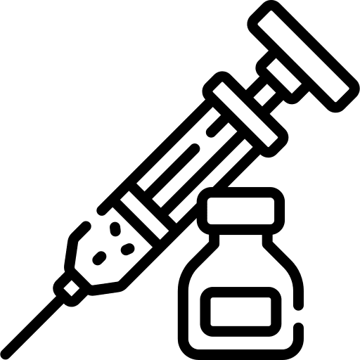 Vaccine medication healthcare and medical injection icon