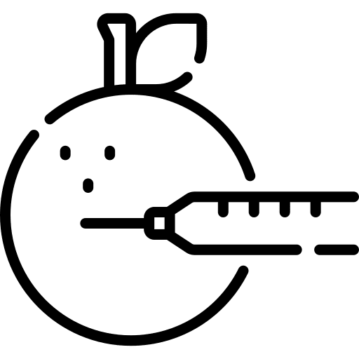 Gmo genes transgenic fruit icon