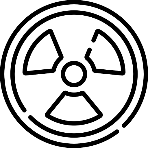 Nuclear alert warning nuclear icon