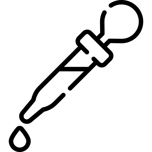 Sample sample droplet education icon