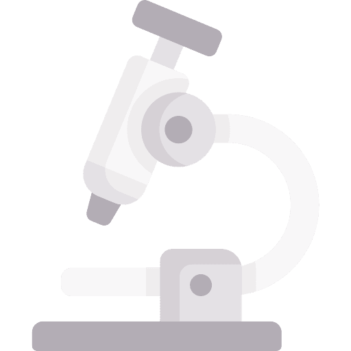 Microscope lab observation scientific icon