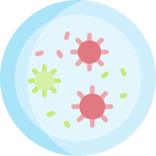 Petri dish microscope biology lab icon