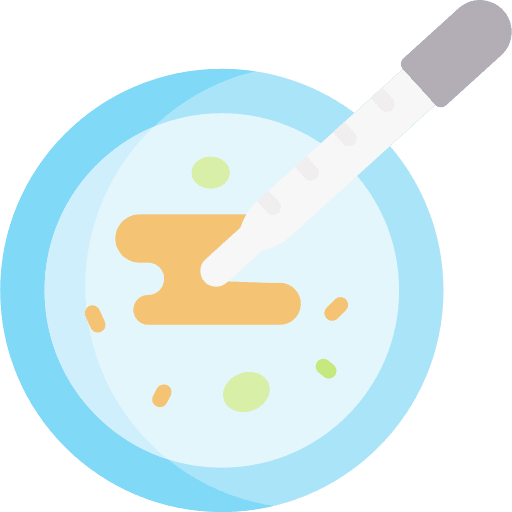 Petri dish sample laboratory lab icon