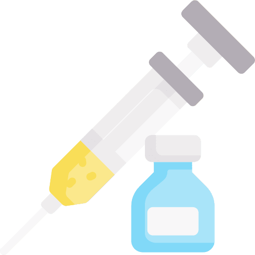 Vaccine medication bottle vaccine icon