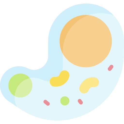 Amoeba cell science education icon