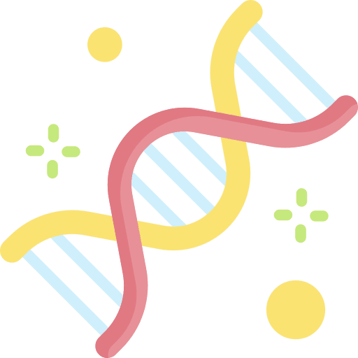 Dna biology healthcare science icon