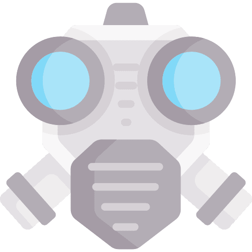 Gas mask pollution equipment gas mask icon