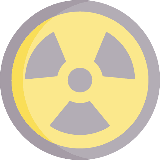 Nuclear power alert industry icon
