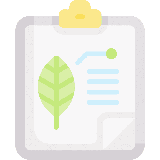 Report education leaf report icon