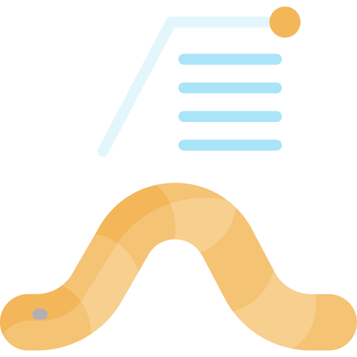 Worm animal worm research icon