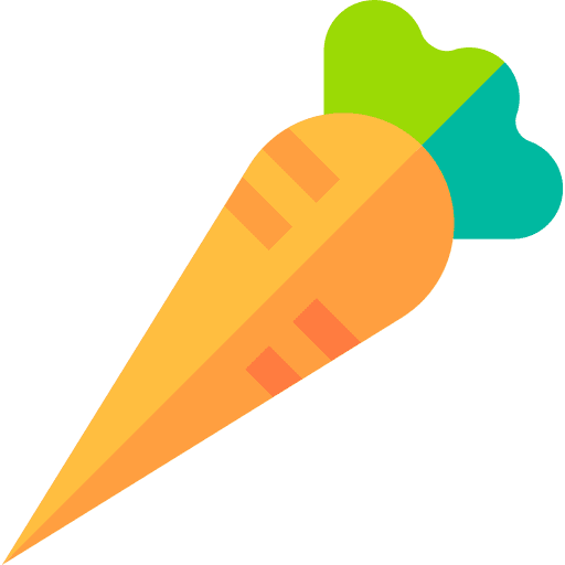 Carrot organic vegetarian vegan icon
