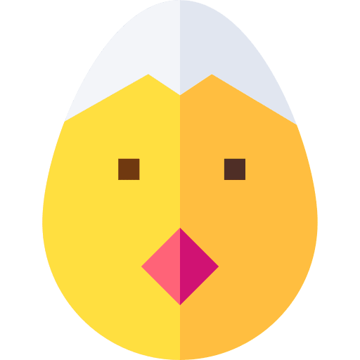 Chicken animals bird egg shell icon