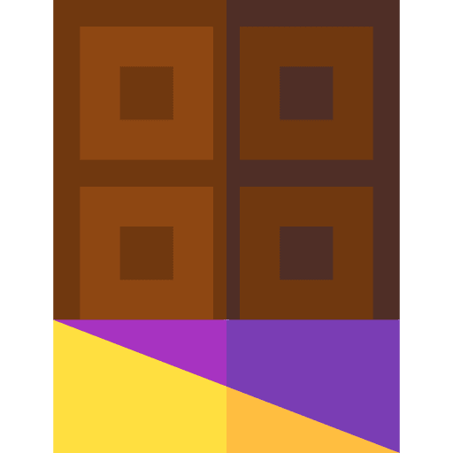 Chocolate bar sweet chocolates dessert icon