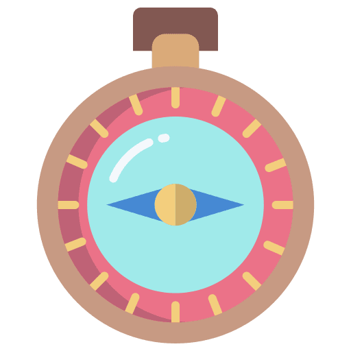 Compass navigation compass cardinal points icon