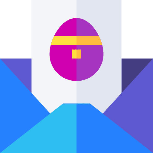 Greeting card card easter easter day icon