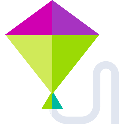 Kite spring fun kite icon