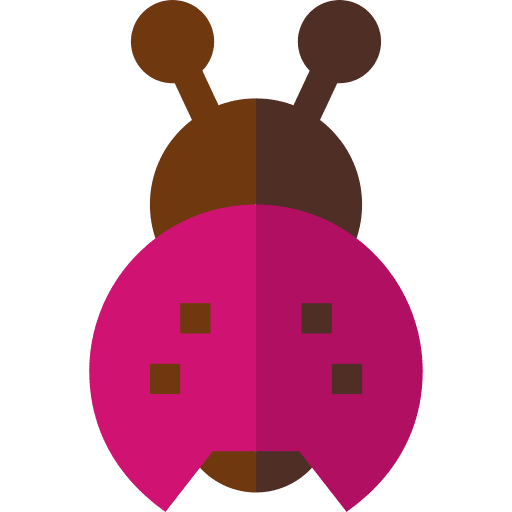 Ladybug animal kingdom garden bug icon