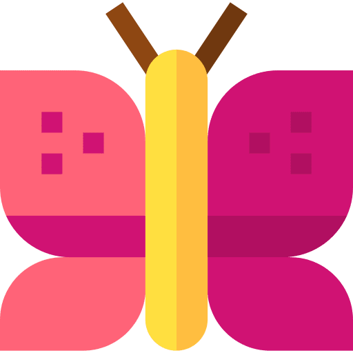 Butterfly bug animals entomology icon