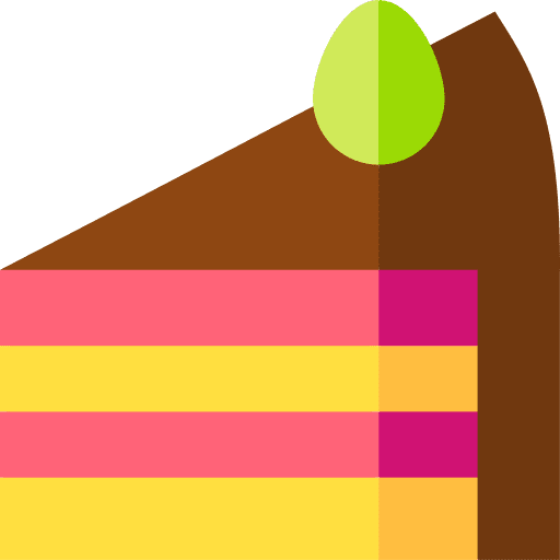 Cake slice dessert cake food and restaurant icon