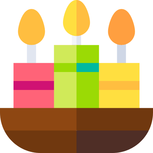 Candles easter candles decoration icon