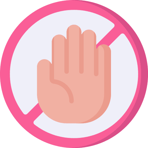 Stop violence stop fist shapes and symbols icon