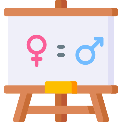 Equality equality blackboard woman icon
