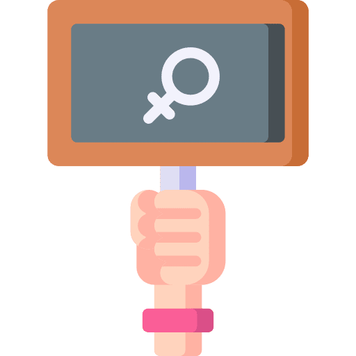 Feminism placard symbol shapes and symbols icon