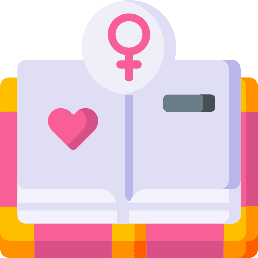 Book heart book open icon