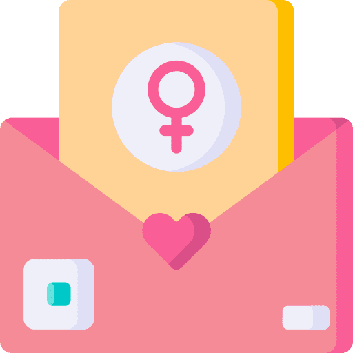 Mail communications icons womens day icon